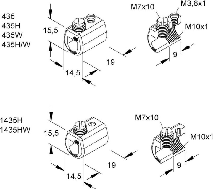 Produktbild Kleinhuis Klemmhülse ws 435W