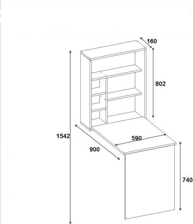 Produktbild Kalune Design Raven (59 x 154 x 90 cm)