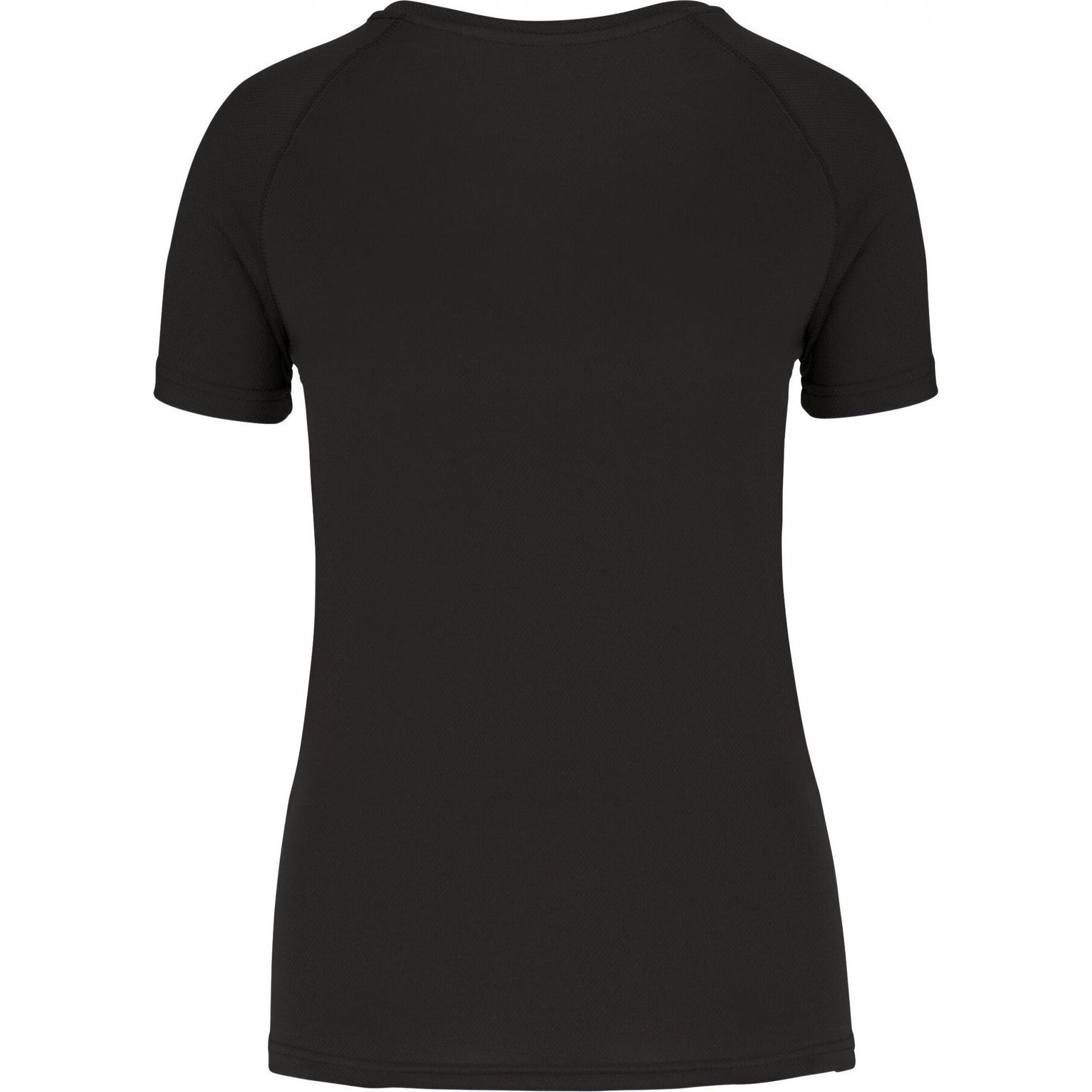 Proact, Damen, Sportshirt, Recyceltes Rundhals-Trikot, Damen (S), Schwarz, S