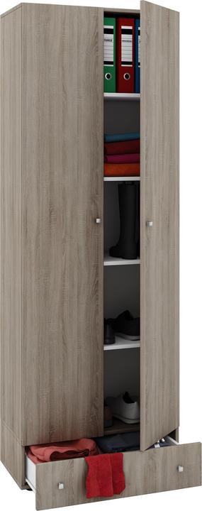 Produktbild VCM Holz Mehrzweckschrank Serie Vandol mit Drehtüren (70 x 40 x 196 cm)