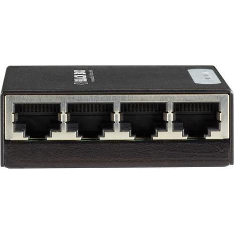 Thumbnail - Black Box Gigabit Unmanaged Switch Eu (4 Ports), Netzwerk Switch, Schwarz