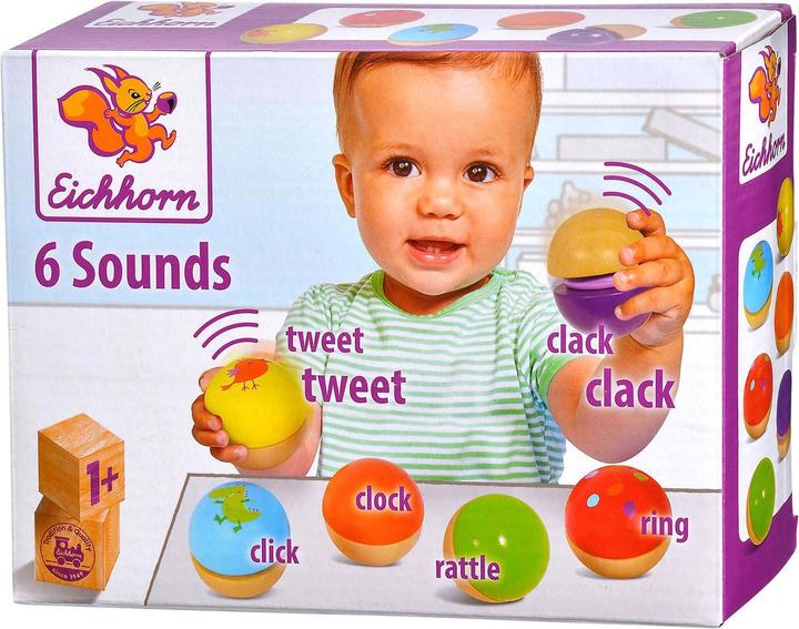 Produktbild Eichhorn Houten Muziekballen, 6st. (Deutsch)
