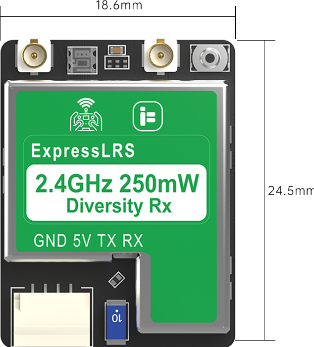 Produktbild iFlight ExpressLRS ELRS True Diversity Receiver 2.4GHz (Drohnen Ersatzteile)