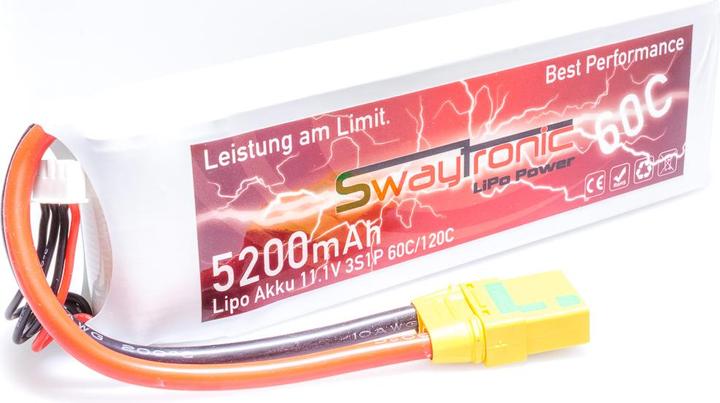 Actual product image Swaytronic 3S 11.1V 5200mAh 60C/120C XT90 (11.10 V, 5200 mAh)