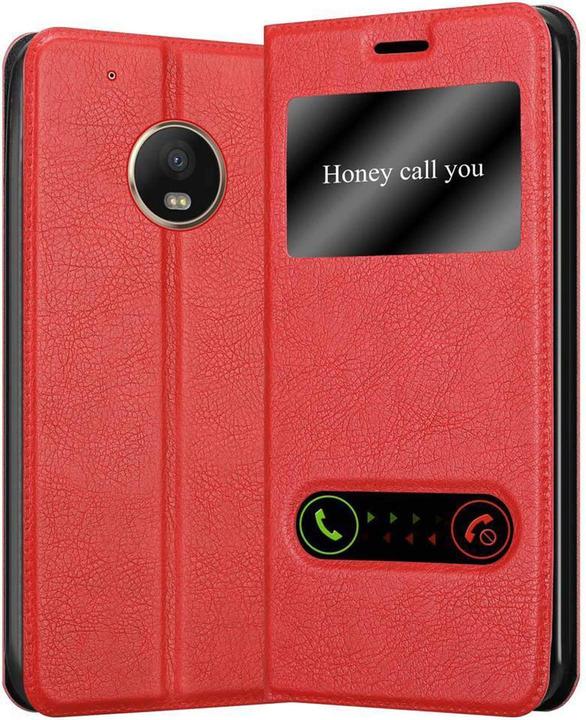 Actual product image Cadorabo Book with View double window cover (Motorola Moto G5 Plus)