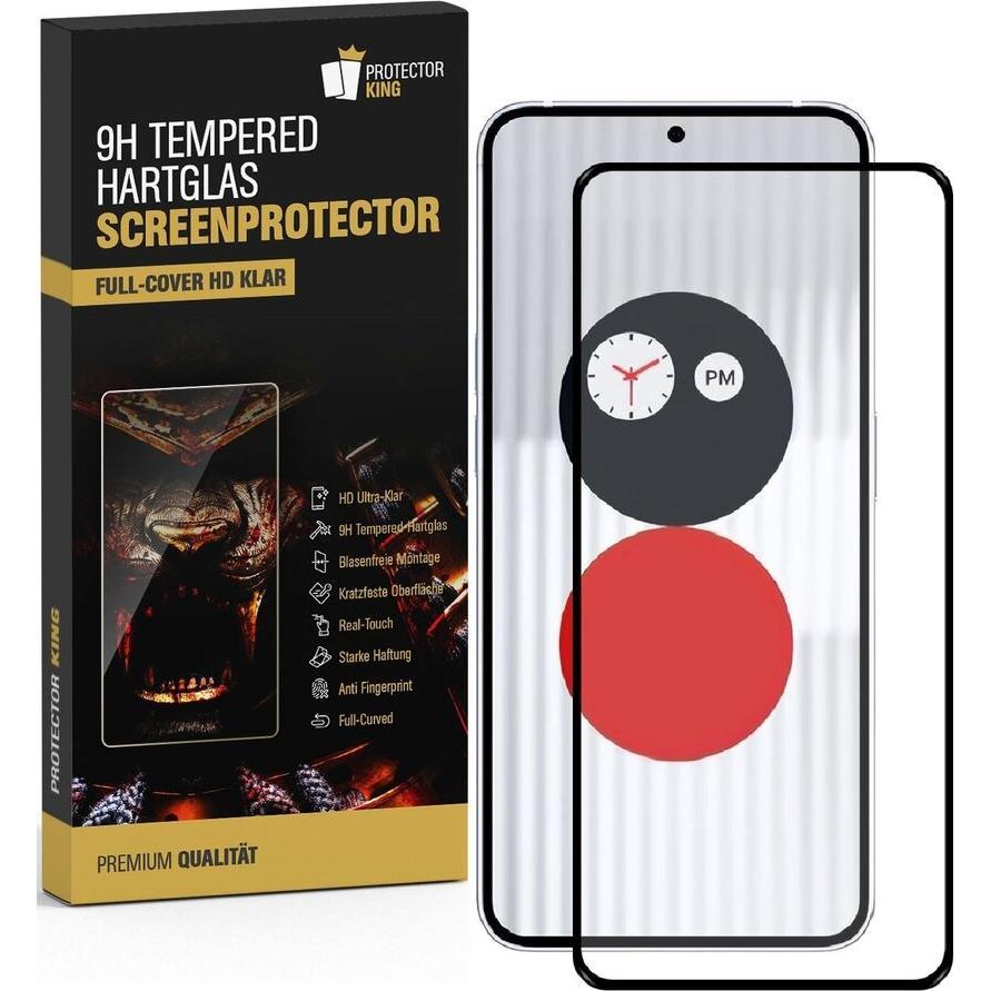 Protectorking 2x echtes Tempered 9H Panzerhartglas 3D KLAR (1 Stück, Samsung Galaxy S22+), Smartphone Schutzfolie