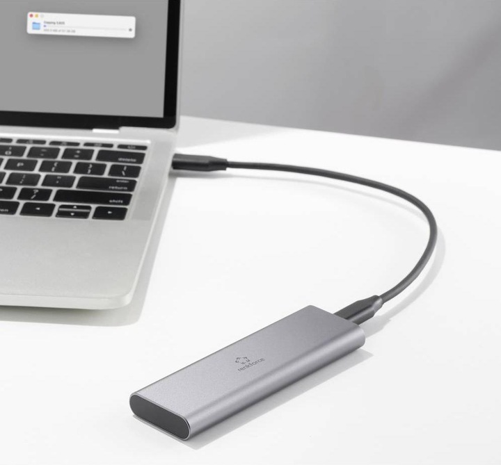 Actual product image Renkforce RF-ENC-600 M.2 hard drive enclosure M.2 SATA SSD, M.2 PCIe NVMe SSD USB (M.2 2280, M.2 2230, M.2 2260, M.2 2242)