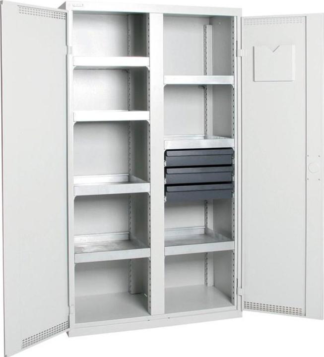 Produktbild kaiserkraft Umweltschrank, Türen gelocht (100 cm, 180 cm)