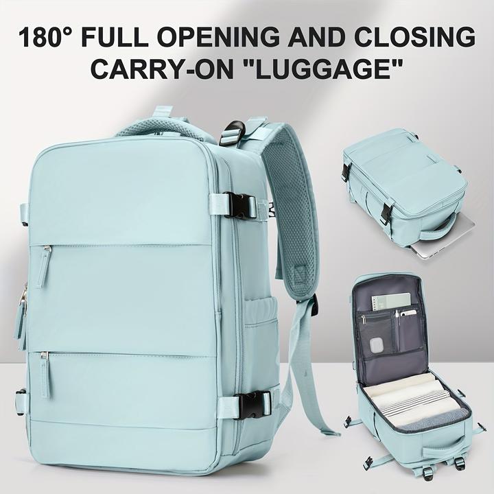 Image du produit Only-Bags.Store Sac à dos de voyage grand volume, sac à main unisexe à la mode avec ouverture à 180°, léger