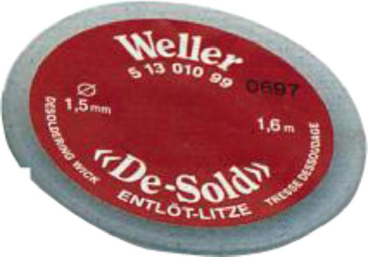 Weller Erem Desoldering wire De-sold on spool, width 2.0 mm, length 1.6 m (desoldering litz)