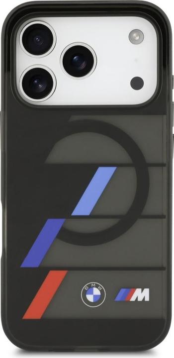 Produktbild BMW M IML Metal Buttons Tricolor Lines MagSafe Case for iPhone 17 Pro Black