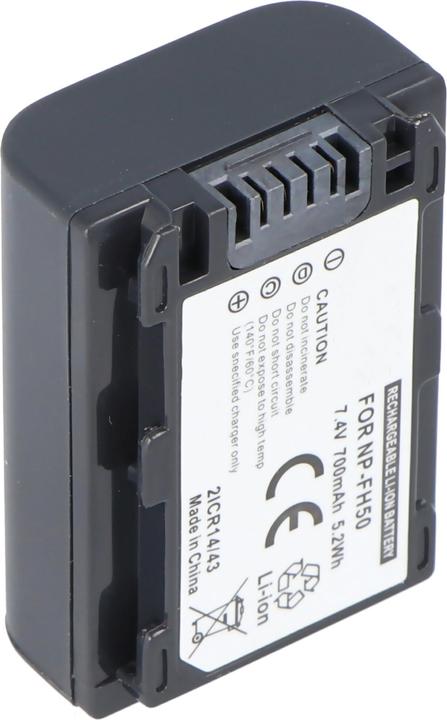 Actual product image AccuCell Sony NP-FH50 battery, H-series (Camera battery)