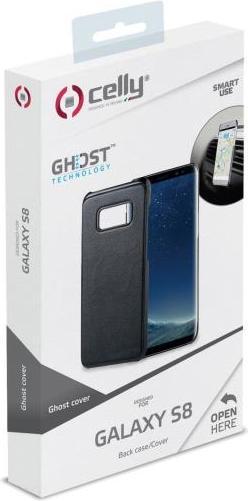 Actual product image Celly Ghost mobile phone case 14.7 cm (5.8') Cover Black (Samsung Galaxy S8+)