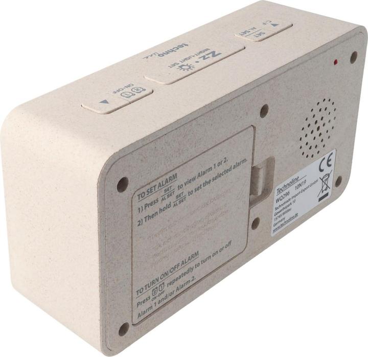 Actual product image Technoline Quartz alarm clock WQ 296 illuminated