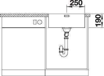 Productafbeelding Blanco Andano 500-IF/A (Aanrecht, 50 cm, 54 cm)