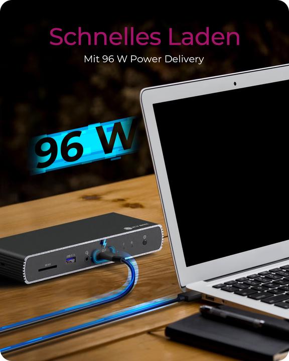 Produktbild Icy Box IB-DK8801-TB4 (Thunderbolt, 10 Ports)