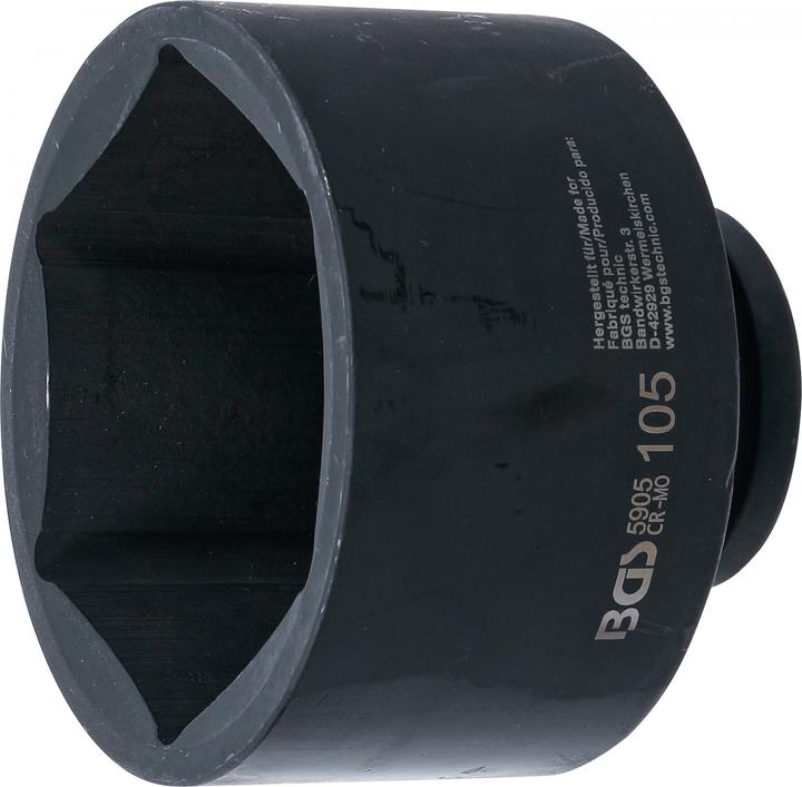 Actual product image BGS Impact Socket, Hexagon | 25 mm (1") Drive | 105 mm (105 mm)
