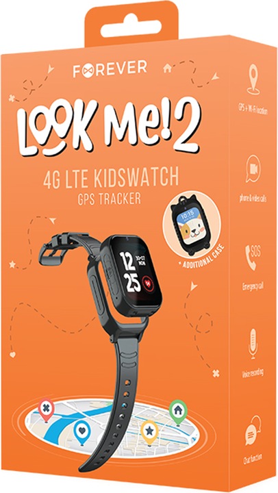 Immagine prodotto Forever Smartwatch GPS WiFi 4G Bambini KW-510 nero (4G)