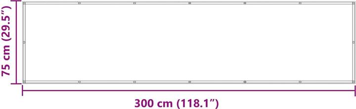 Actual product image vidaXL Balkonsichtschutz (300 cm)