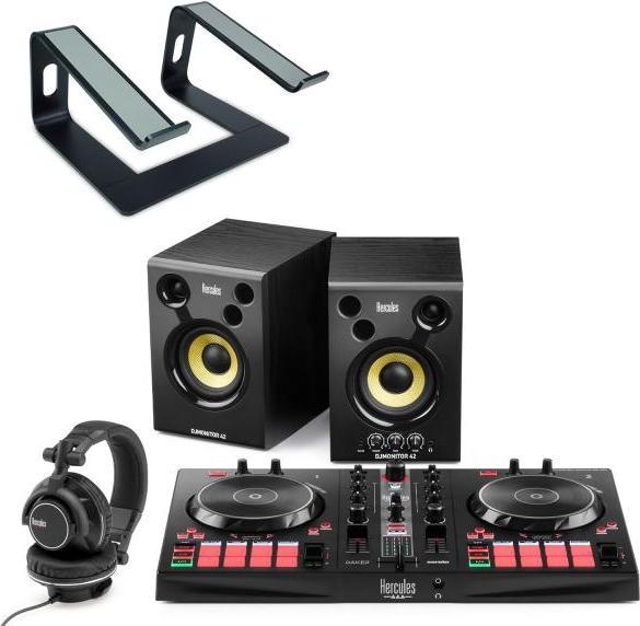 Produktbild Hercules DJ Essentials Kit DJ-Set mit Laptopständer Schwarz