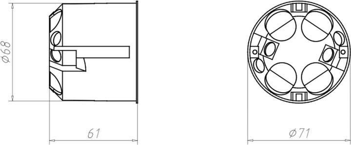 Actual product image Kaiser cavity wall socket