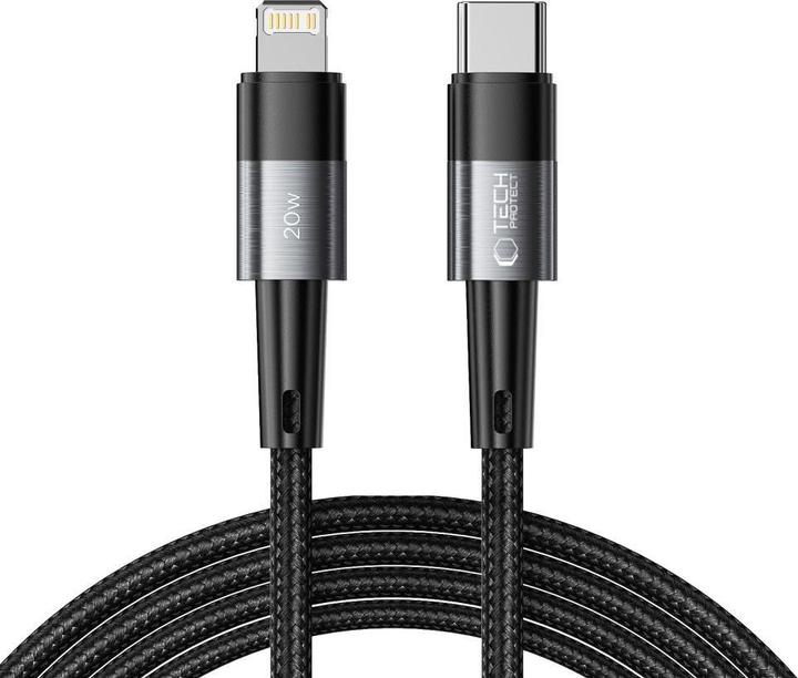 Produktbild Tech-Protect UltraBoost Lightning / USB-C PD 20W 3A 2m cable - gray (2 m, 20 W)