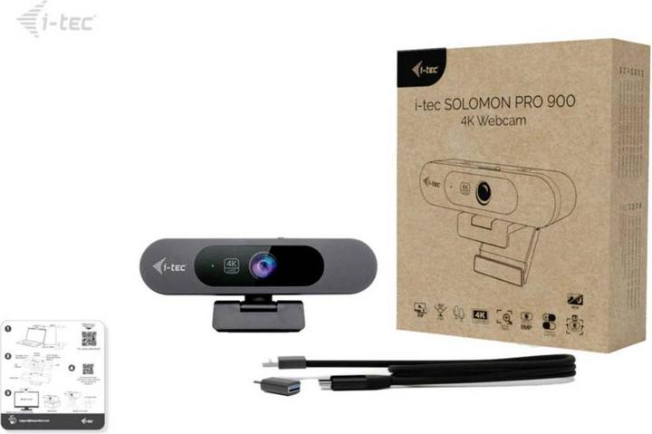Produktbild i-tec SOLOMON PRO 900 4K Webcam AI Auto Framing (8.29 Mpx)