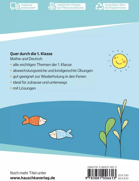Produktbild Quer durch die 1. Klasse, Mathe und Deutsch - Übungsblock (Deutsch, Andrea Guckel, 2022)