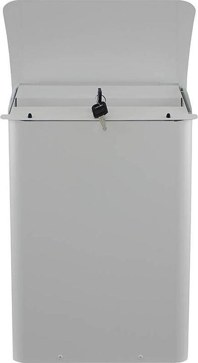 Immagine prodotto ReinigungsBerater Cassetta per le lettere a muro 29 cm bianca Cassetta per le lettere in metallo resistente al fuoco