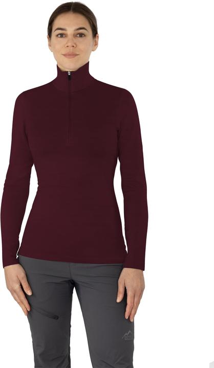 Actual product image Normani Damen Merino Langarm mit 1/4 Zipper „Launceston“ - 9669 (XL)