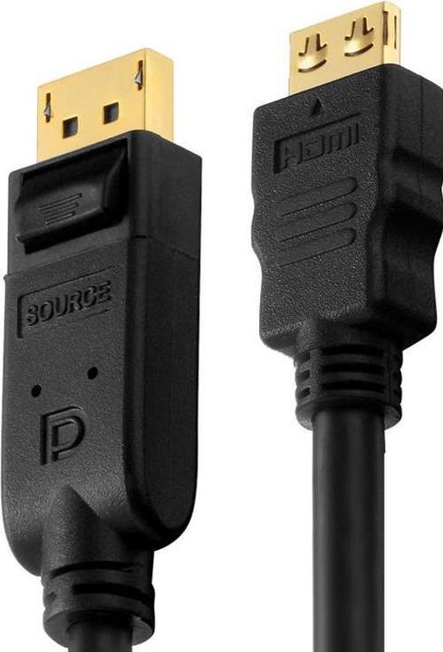 Produktbild HDgear DisplayPort — HDMI (Typ A) (1.50 m, HDMI, DisplayPort, 1.4)