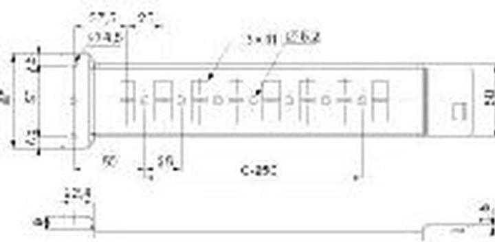Actual product image Schneider Electric Depth adjustment rail reinforced 600mm NSYMPS
