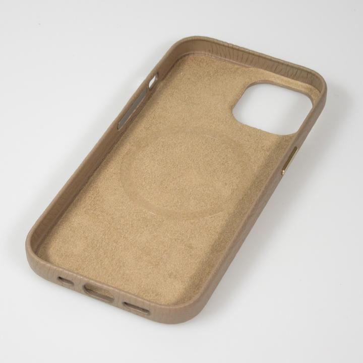 Image du produit PhoneLook Coque Cuir de veau luxe grainé intégral avec boutons métalliques et MagSafe (Apple iPhone 14 Pro)