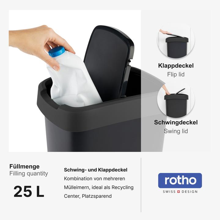 Produktbild Rotho 2er-Set Swingeimer 25 l SALSA (25 l)