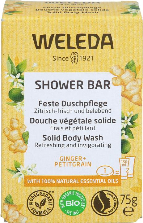 Produktbild Weleda Shower Bar Ginger + Petitgrain