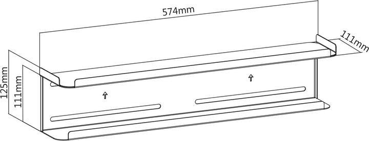 Produktbild Maclean Regal an der Wand oder hinter dem Fernseher MC-904 (Wand, 2 kg)