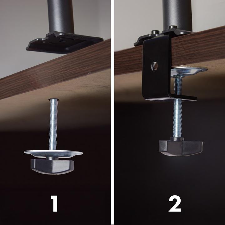 Actual product image Maclean Halterung für 3 Maclean-Monitore Gasfeder 17 -27 2-8kg schwarz MC-137 (27", 8 kg)