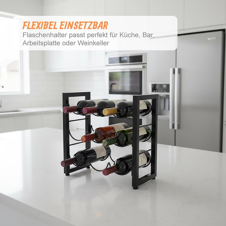 Actual product image Relaxdays winerack (9 bottles, 35 x 17 x 36 cm)