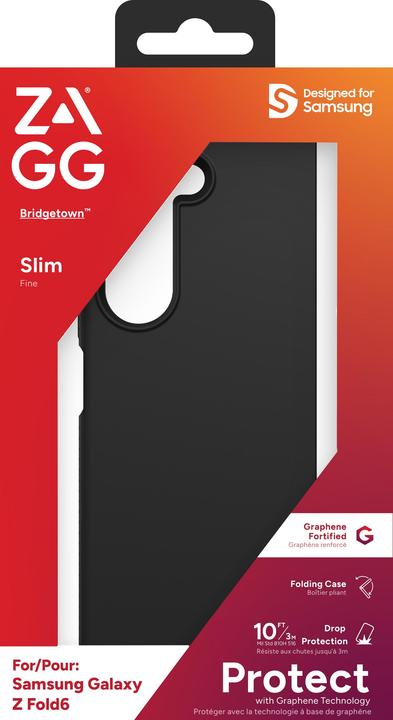 Produktbild Zagg Bridgetown Grafeen Back Cover Schwarz Samsung Galaxy Z Fold 6 (Samsung Galaxy Z Fold6)