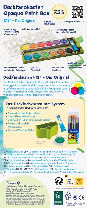 Image du produit Pelikan Encrier 12ST K12G vert (Mint, 12 ml)