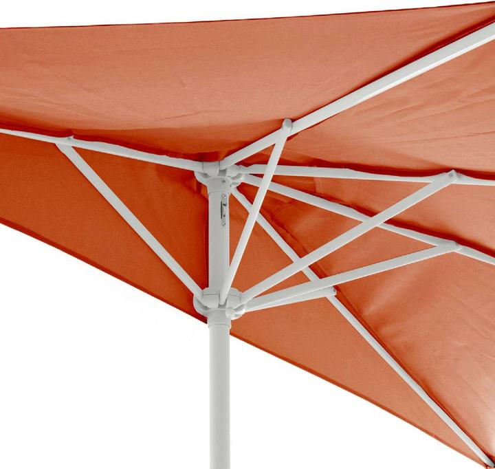 Produktbild VCM Balkon-Sonnenschirm Terracotta halbrund Gartenschirm Sonnenschutz 2,7m m. Kurbel (2.70 m)