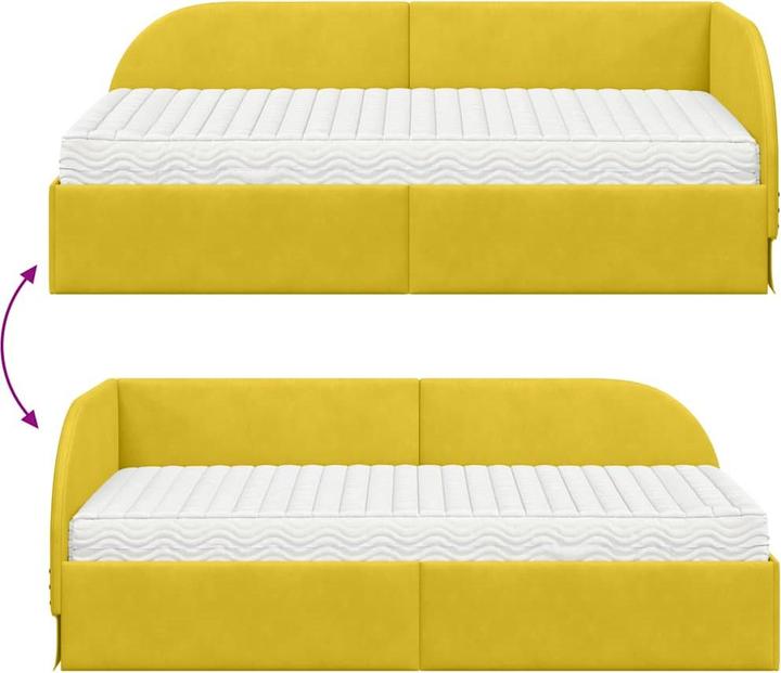 Produktbild vidaXL Eckbettgestell (80 x 200 cm)