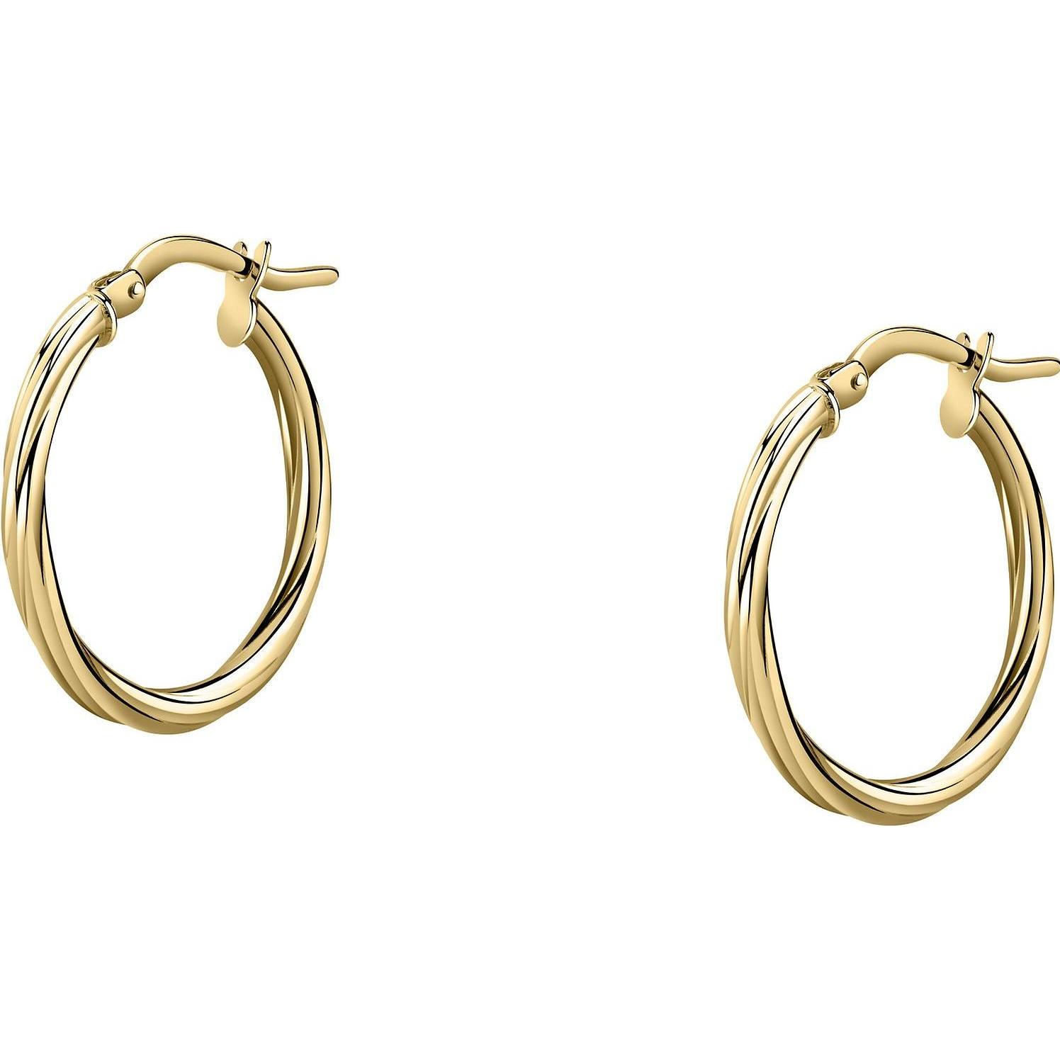 Favs, Ohrringe, Creolen, (375er Gelbgold)