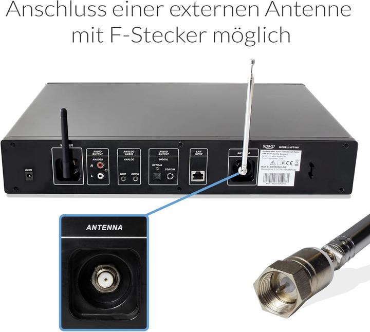 Produktbild Xoro HFT 440 (DAB+, FM, Bluetooth, WLAN)