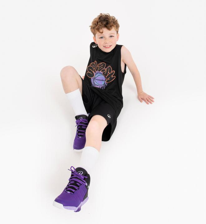 Produktbild Kipsta Kids' Sleeveless Basketball Jersey TS500 Fast - Black