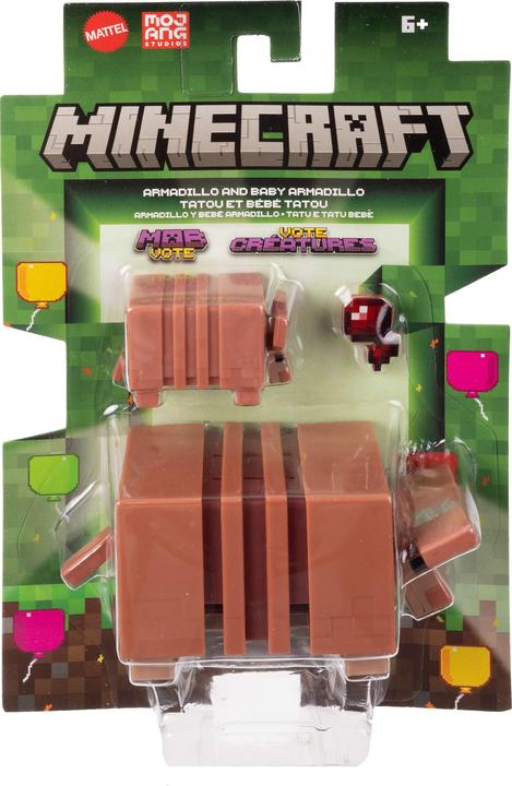 Actual product image Minecraft - Armadillo and baby armadillo figure