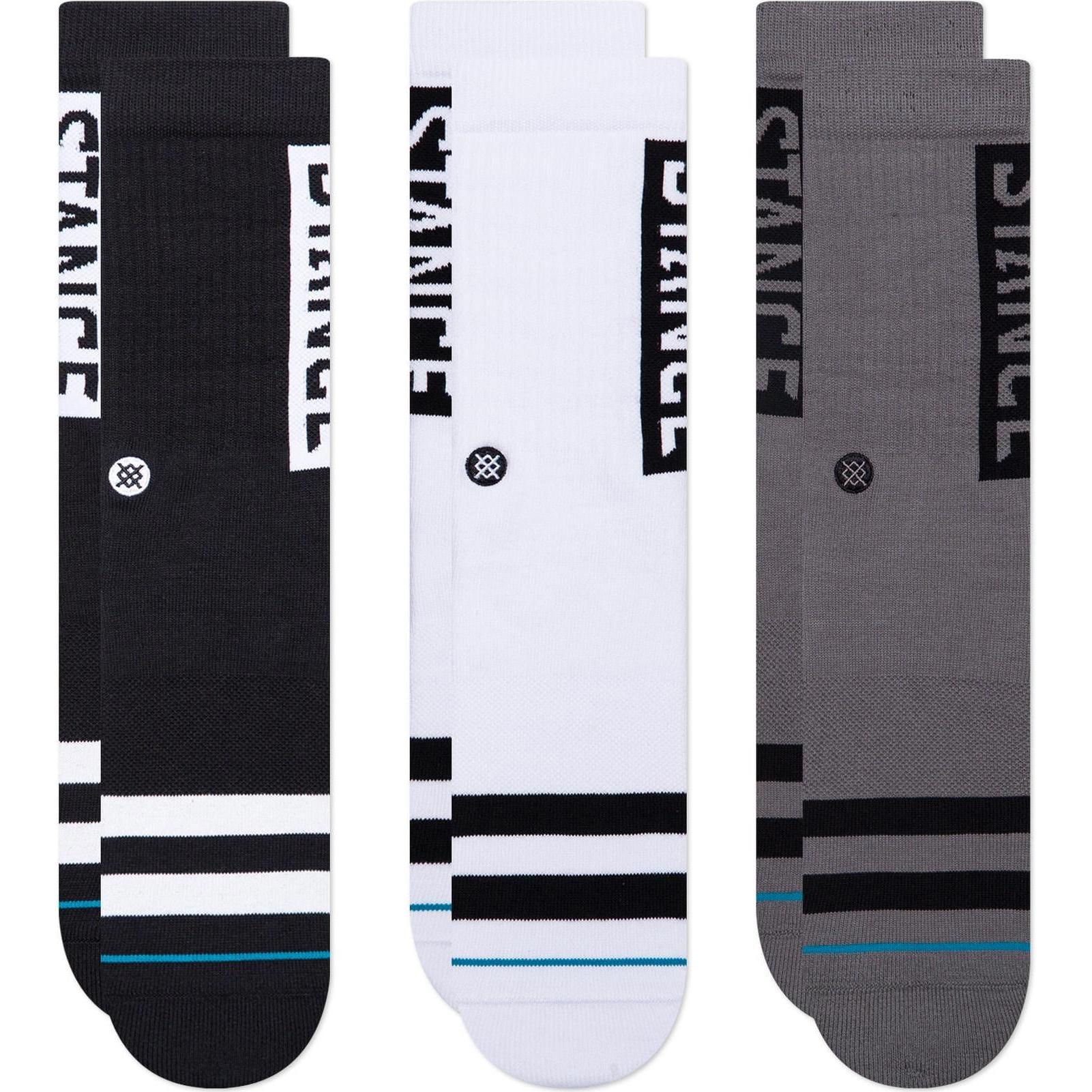 Thumbnail - Stance, Herren, Socken, The Og 3 Pack Socken, Mehrfarbig, (3er Pack, 43 - 47)