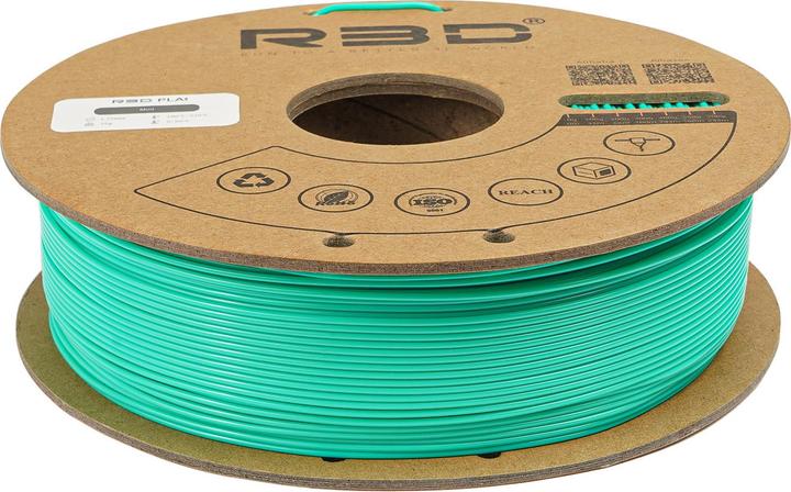 Produktbild R3D PLA+ Mint Grün Filament 1.75mm 1Kg (PLA+, 1.75 mm, 1000 g, Grün)