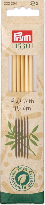 Actual product image Prym Knitting needles BAMBOO 4.00 mm, 15 cm