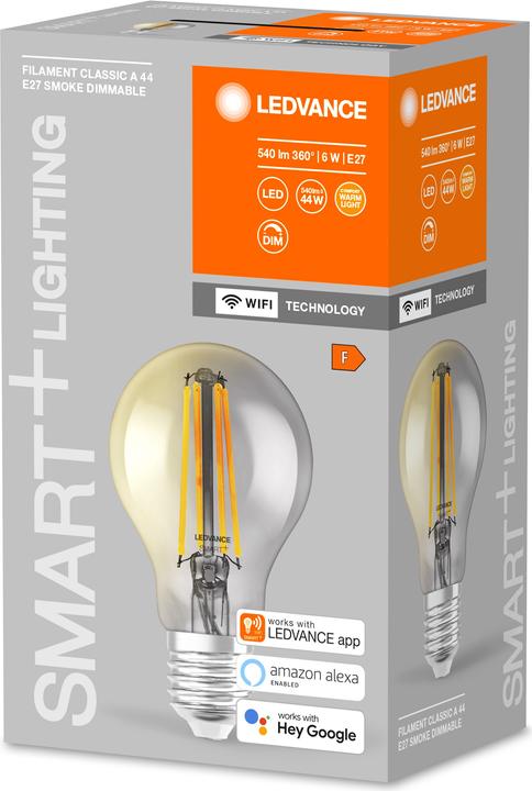 Produktbild Ledvance Smart+ Wifi Filament Classic (E27, 6 W, 540 lm, 1 x, F)